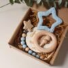 Coffret cadeau naissance en bois & silicone