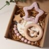 Coffret cadeau naissance en bois & silicone